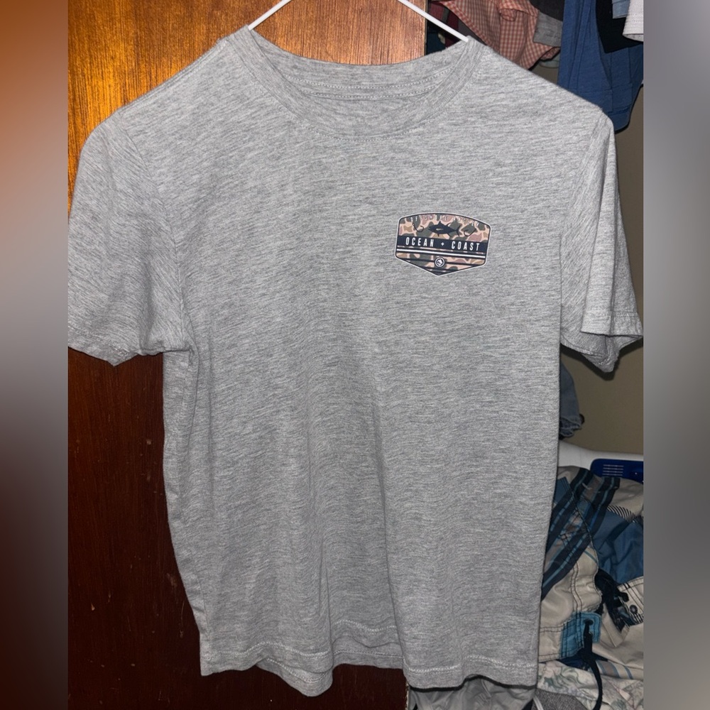 Gray ocean and coast boys T-Shirt